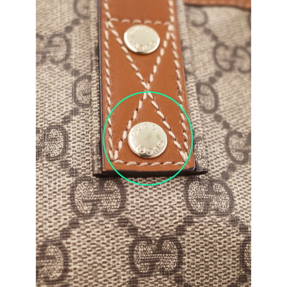 Gucci handbag beige brown GG canvas tote bag - Picture 9 of 9